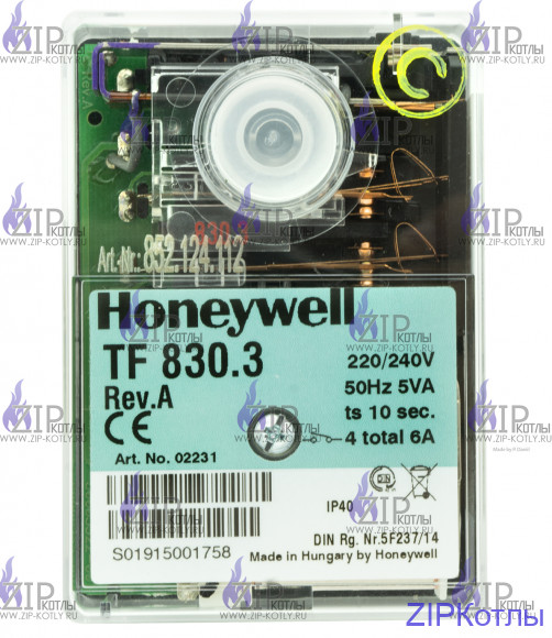 БЛОК УПРАВЛЕНИЯ ГОРЕНИЕМ HONEYWELL TF 830.3, 02231 (852.124.112)