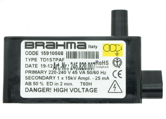 Трансформатор TD1STPAF 15910508 блок розжига Brahma блок поджига (246.820.007)_