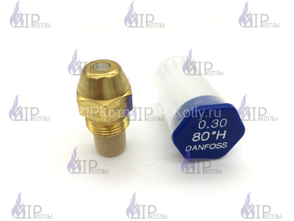 Форсунка топливная для горелки Danfoss Данфосс 0.30GPH, 80H, 030H8102 (327.892.253)  