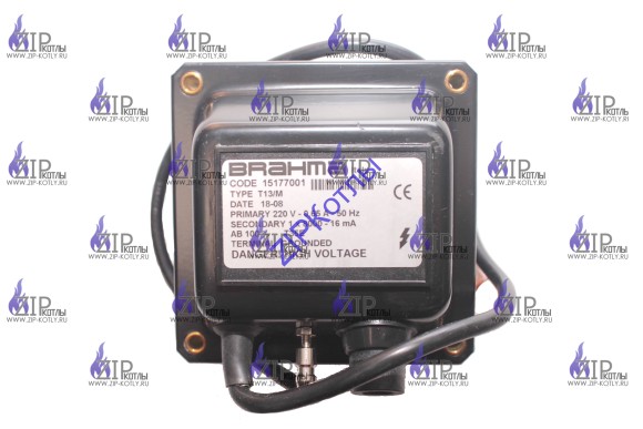 Трансформатор розжига Brahma T13/M 220 V 0.65A 50Hz 15177001 Трансформатор розжига Brahma T13/M 220 V 0.65A 50Hz 15177001
