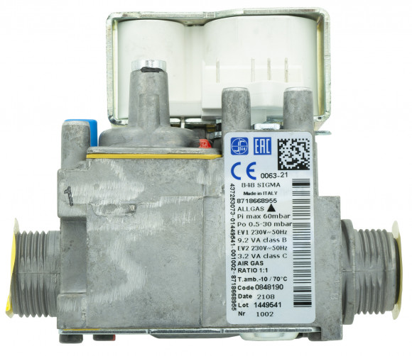 Газовый клапан Buderus GB172i 87186689550 Газовая арматура SIT 848 SIGMA 848190 (0848190)_