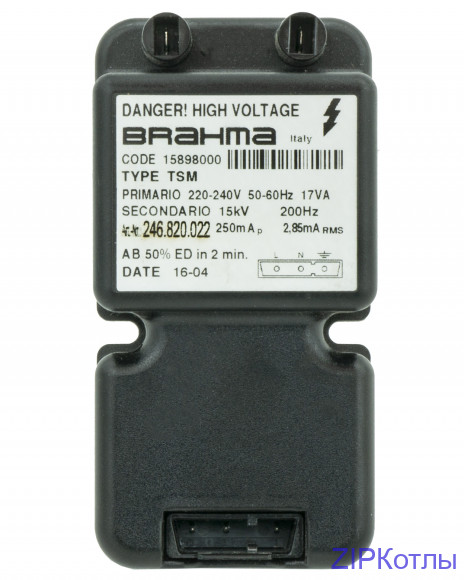 Трансформатор Brahma TSM 15898000 устройства розжига Брахма 246.820.022 _ Трансформатор Brahma TSM 15898000 устройства розжига Брахма 246.820.022 _