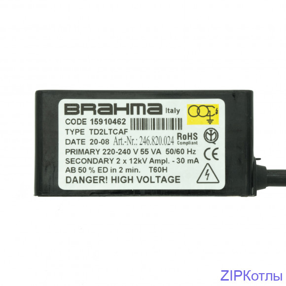 Электронные трансформаторы розжига Brahma TD2LTCAF (560MM 2224), 15910462, 246.820.024_11