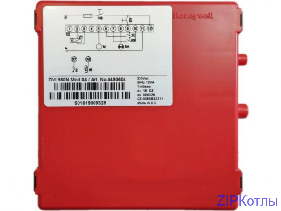 Блок управления горением Honeywell Resideo DVI980N mod.04 0490604U Блок управления горением Honeywell Resideo DVI980N mod.04 0490604U