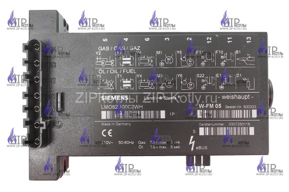 Менеджер горения для горелки Weishaupt W-FM05, LMO82.100С2WH We600333 884.481.001 Менеджер горения для горелки Weishaupt W-FM05, LMO82.100С2WH We600333 884.481.001