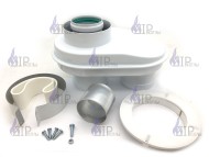 АДАПТЕР ПЕРЕХОДА 60Х100 НА 80 С ХОМУТОМ, ФЛАНЦЕМ И ВТУЛКОЙ 01.27.000.000