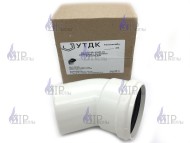 Колено отвод коаксиальное 80-45 М-П радиусное с манжетой 01.20.012.000