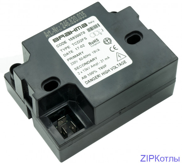 Трансформатор Brahma  TCD2FS блок поджига 15930070 Блок розжига (246.820.035)_1