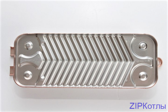 Теплообменник вторичный 12 пластин для котлов Buderus, Bosch 87186446230 (6)