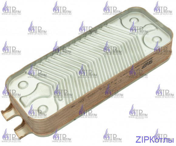 Теплообменник вторичный SWEP 12 пласти на газовый котел Bosch 87186446230