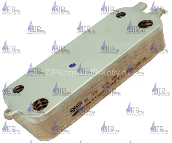 Теплообменник вторичный SWEP 12 пласти на газовый котел Bosch 87186446230