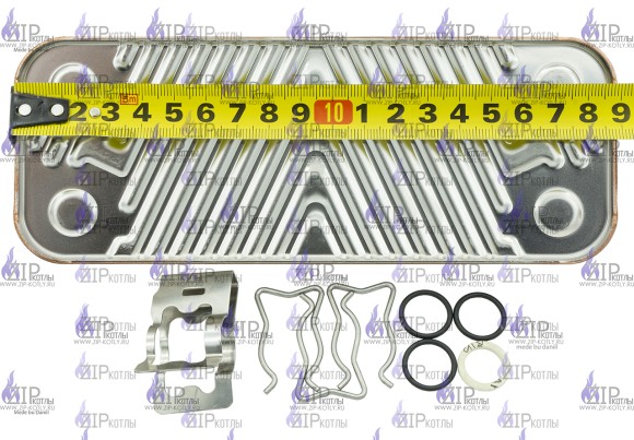 Вторичный теплообменник 12 пластин Vaillant 065131 Вторичный теплообменник 12 пластин Vaillant 065131