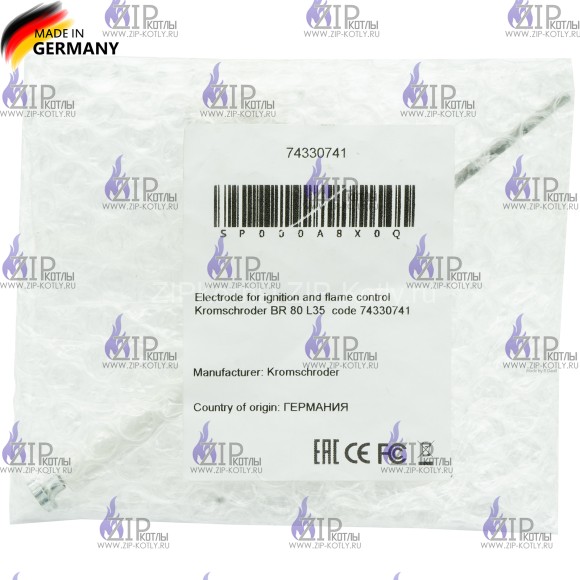 Свеча электрод розжига и контроля пламени Kromschroder BR 80 L35 74330741_3 Свеча электрод розжига и контроля пламени Kromschroder BR 80 L35 74330741_3