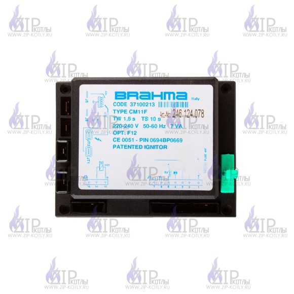 Блок управления горением Brahma CM11F 37100213 Блок управления горением Brahma CM11F 37100213