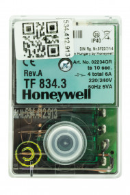 БЛОК УПРАВЛЕНИЯ ГОРЕНИЕМ HONEYWELL TF834.3 (534.412.913) 02234U БЛОК УПРАВЛЕНИЯ ГОРЕНИЕМ HONEYWELL TF834.3 (534.412.913) 02234U