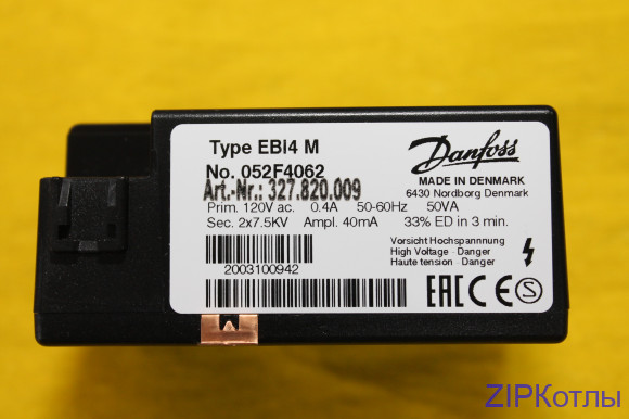 Блок зажигания Danfoss EBI4 M, 052F4062 (327.820.009)