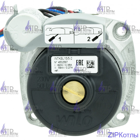 Циркуляционный насос Wilo INTKSL 15/5-2(двухскоростной) 82/59W Циркуляционный насос Wilo INTKSL 15/5-2(двухскоростной) 82/59W