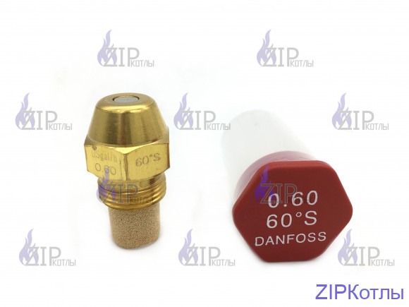 Форсунка топливная для горелки Danfoss Данфосс 0.60GPH, 60S, 030F6912 (327.892.029)  