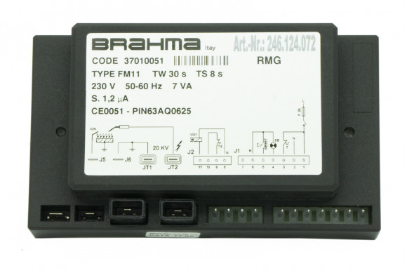 Блок управления горением Brahma FM11, 37010051 контролер 3 топочник 246.124.072
