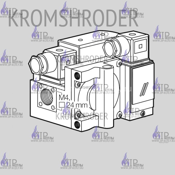 Газовый клапан Kromschroder CG 10R70-D1W5B 84755159 Газовый клапан Kromschroder CG 10R70-D1W5B 84755159