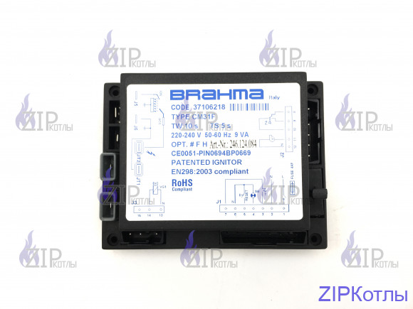 БЛОК УПРАВЛЕНИЯ ГОРЕНИЕМ BRAHMA CM31F, 37106218