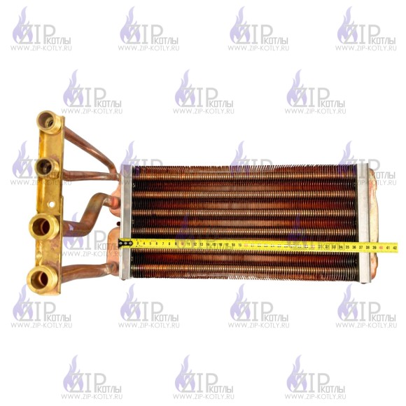 Битермический теплообменник 350 мм Junkers, Bosch 28 кВт 87154065860_3 Битермический теплообменник 350 мм Junkers, Bosch 28 кВт 87154065860_3