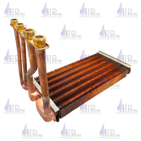 Битермический теплообменник 350 мм Junkers, Bosch 28 кВт 87154065860_1 Битермический теплообменник 350 мм Junkers, Bosch 28 кВт 87154065860_1