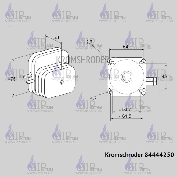 Датчик-реле давления Kromschroder DL5E-1 84444250_7 Датчик-реле давления Kromschroder DL5E-1 84444250_7