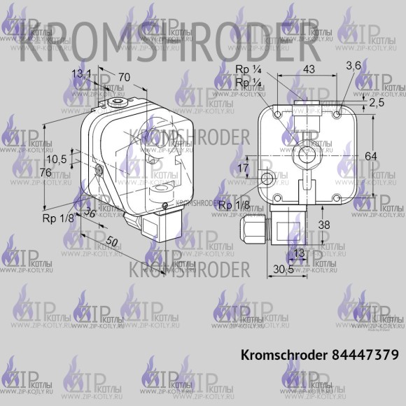 Датчик давления Kromschroder DG 50UG-6K2 84447379_5 Датчик давления Kromschroder DG 50UG-6K2 84447379_5