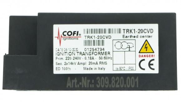 Трансформатор TRK1-20CVD Блок розжига Cofi блок поджига (309.820.001)