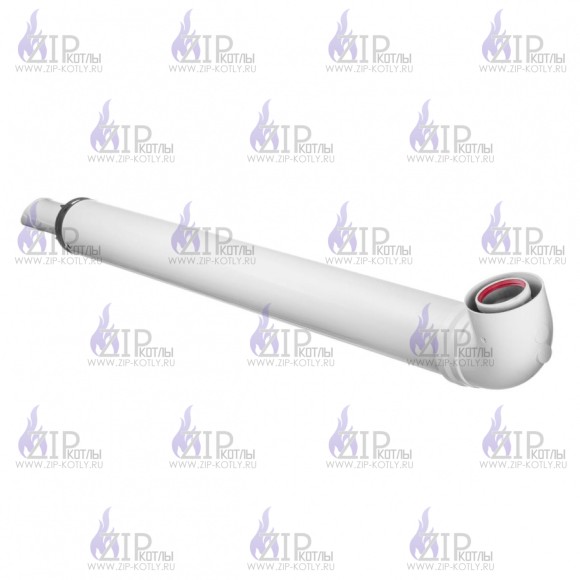 Комплект коаксиальный 60х100-1100 антиобледенительный с хомутом, фланцем и втулкой_1 Комплект коаксиальный 60х100-1100 антиобледенительный с хомутом, фланцем и втулкой_1