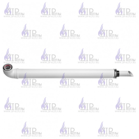 Комплект коаксиальный 60х100-1100 антиобледенительный с хомутом, фланцем и втулкой_3 Комплект коаксиальный 60х100-1100 антиобледенительный с хомутом, фланцем и втулкой_3