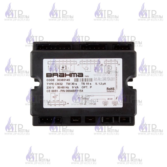 Контроллер управления горением Brahma CM32 30 10 1,2 23 P 30385145