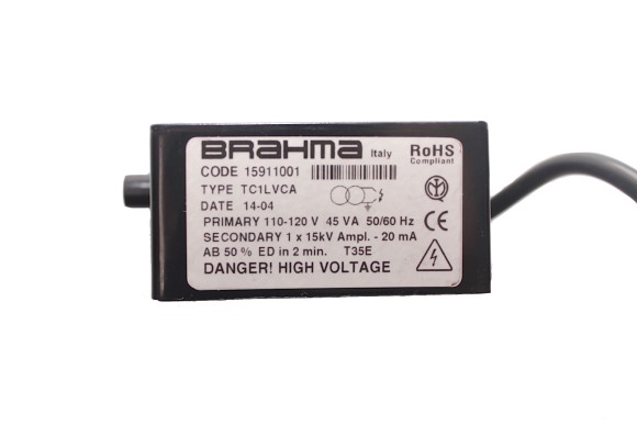 Трансформатор розжига Brahma TC1LVCA 110-120V 45VA 50/60 Hz 15911001_1