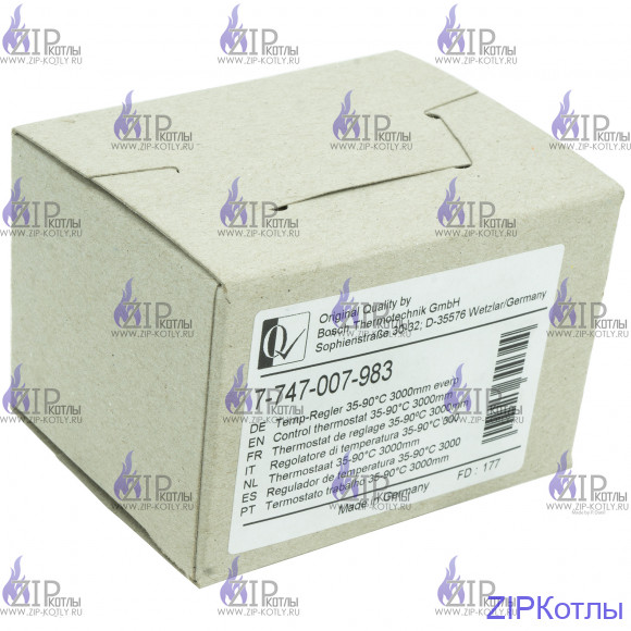 РЕГУЛЯТОР ТЕМПЕРАТУРЫ 35-90°C ДЛЯ КОТЛОВ BUDERUS АРТИКУЛ 7747007983