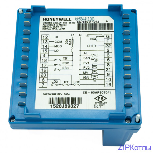 Промышленный контроллер горения Honeywell EC7850A 1072 (534.412.003)_1 Промышленный контроллер горения Honeywell EC7850A 1072 (534.412.003)_1