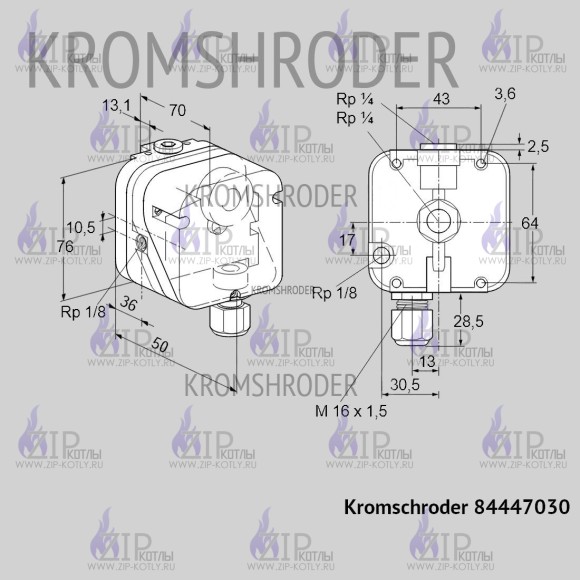 Датчик-реле давления Kromschroder DG150UG-4 84447030_4
