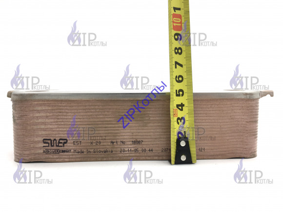 Теплообменник вторичный ГВС Hrale 22 пластины для Bosch Buderus 87186429480_1