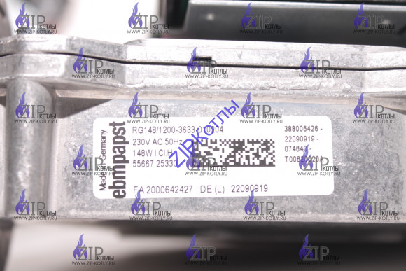 Центробежный вентилятор для конденсационных котлов EBMPapst для Buderus RG148/1200-3633-010204 148W 55667.25330 GB162/ZBR 80-100 кВт