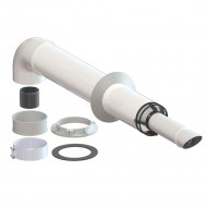 Комплект коаксиальный 60х100-750 антиобледенительный с хомутом, фланцем и втулкой Viessmann Baxi Protherm Buderus Vaillant 01.07.000.000