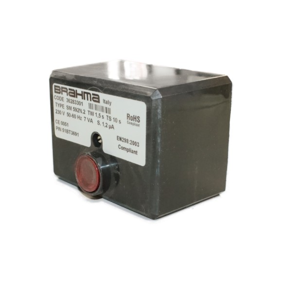 Блок управления горением Brahma 110V SM592N.2 36283301_2 Блок управления горением Brahma 110V SM592N.2 36283301_2