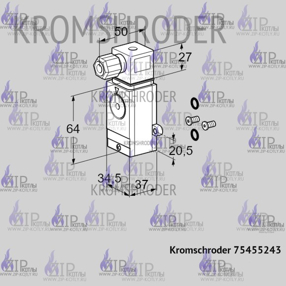 Датчик-реле давления газа DG 40VC1-6W /B 75455243 Датчик-реле давления газа DG 40VC1-6W /B 75455243