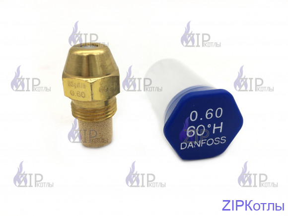 Форсунка топливная для горелки Danfoss Данфосс 0.60GPH, 60H, 030H6912 (327.892.199)  