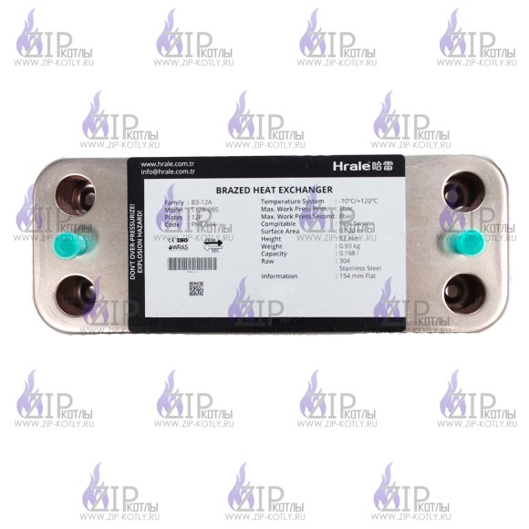 PHE.024 Теплообменник вторичный ГВС HRALE 12 пл 154mm для Viessmann 7875502_2