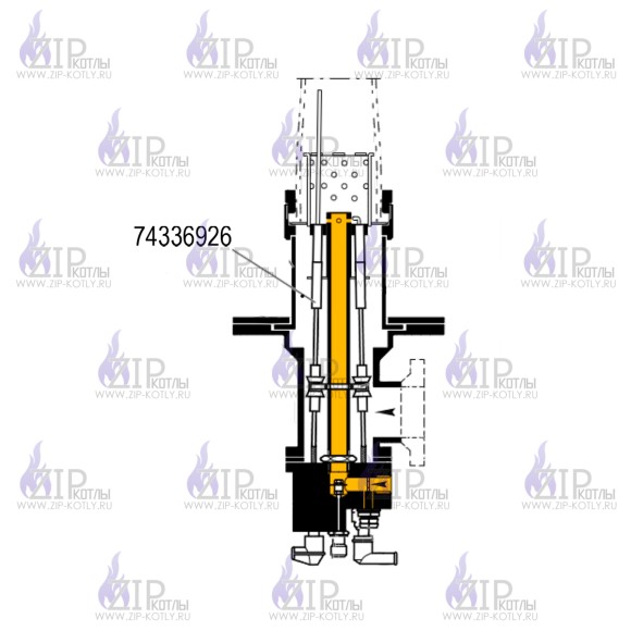 Электрод розжига и контроля пламени Kromschroder BR 140 L35 74336926