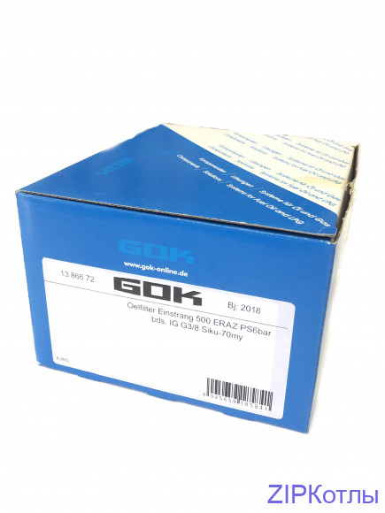 Двухлинейный фильтр IG G3/8 x IG G3/8 KN GOK 70mµ PS6бар / артикул 1386672