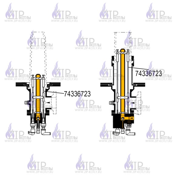 Электрод розжига и контроля пламени Kromschroder BR 100 L235 74336723