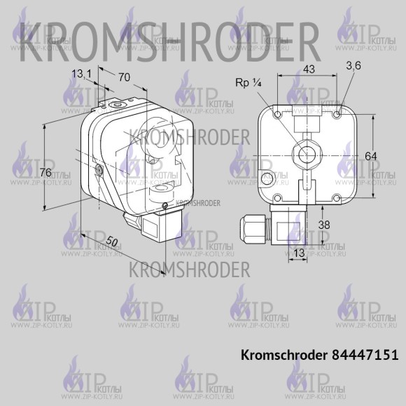 Датчик-реле давления Kromschroder DG10B-6 84447151_4 Датчик-реле давления Kromschroder DG10B-6 84447151_4