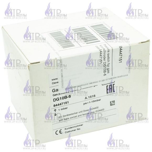 Датчик-реле давления Kromschroder DG10B-6 84447151_5 Датчик-реле давления Kromschroder DG10B-6 84447151_5