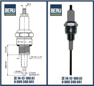 Свеча Электрод контроля пламени 100 мм ignitors BERU ZE 14-12-100 A1 0009340041 Свеча Электрод контроля пламени 100 мм ignitors BERU ZE 14-12-100 A1 0009340041